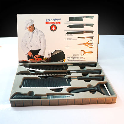 Zepter 6-Piece Knife Set – আলাদা আলাদা ছুরি খুঁজতে বিরক্ত? এক সেটেই সব সমাধান