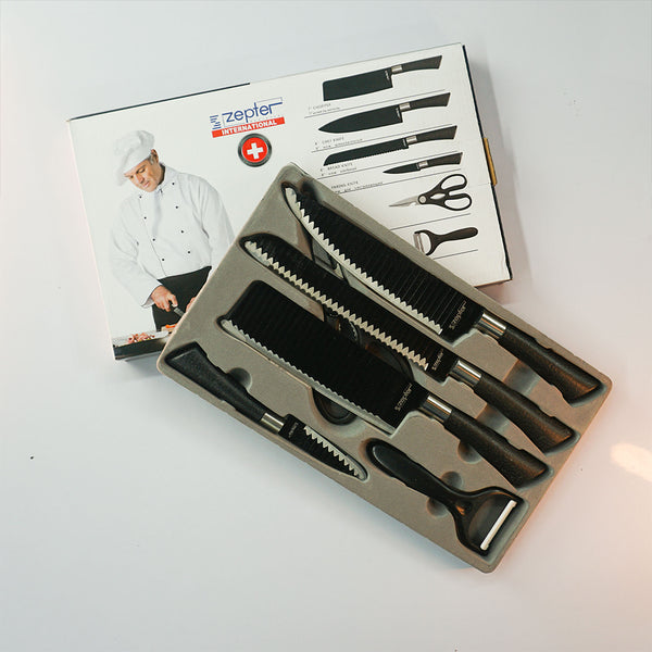 Zepter 6-Piece Knife Set – আলাদা আলাদা ছুরি খুঁজতে বিরক্ত? এক সেটেই সব সমাধান