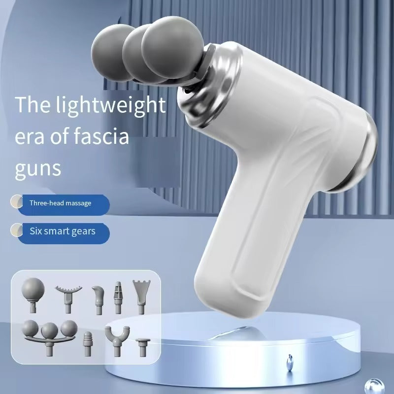 3 Head Massage Gun Portable Multi-Head Design 9 Replaceable Head  Fascia Gun