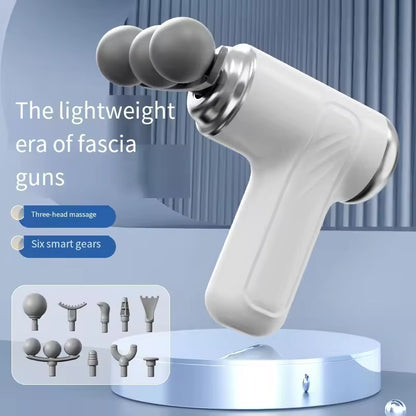 3 Head Massage Gun Portable Multi-Head Design 9 Replaceable Head  Fascia Gun