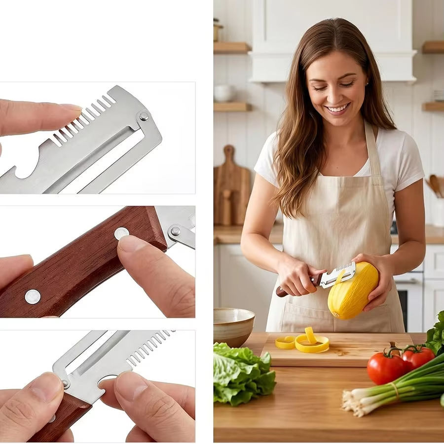 3 in 1 Multifunctional Peeler Stainless Steel  Peeler