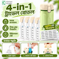 4-in-1 Travel Dispenser Bottle – Shampoo, Lotion & Toiletries Organizer