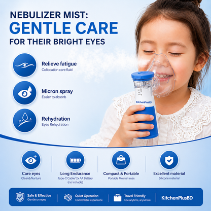 Mini Portable Mesh Nebulizer – Handheld Inhaler for Kids & Adults