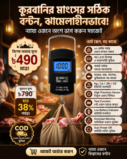 Digital Mini Weight Scale (Max Capacity 10KG)