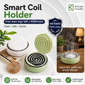 Fireproof Creative Coil Holder Box With Cover Lid