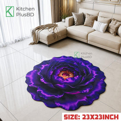3D Soft Non Slip Floor Mat Red 007