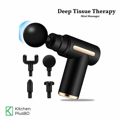 Mini Smart Massage Gun-Silver | ৩০ দিনের Replacement Warranty