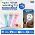 Kids Cartoon Projection Flashlight Toy Bedtime Story Projector Torch