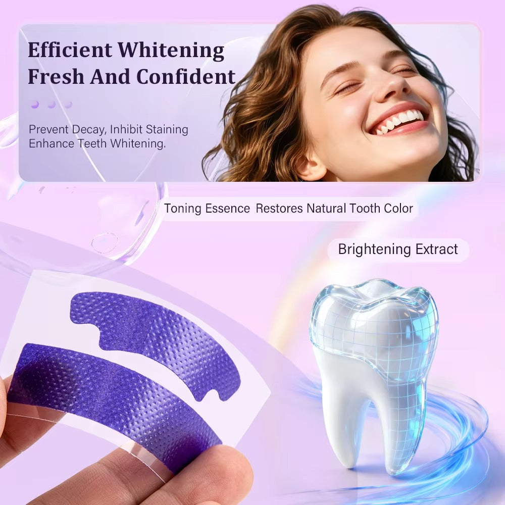 Purple Teeth Whitening Strips