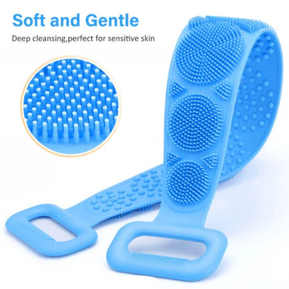 Silicone Bath Body Brush & Back Scrubber  2Pcs