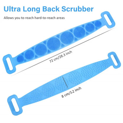 Silicone Bath Body Brush & Back Scrubber  2Pcs