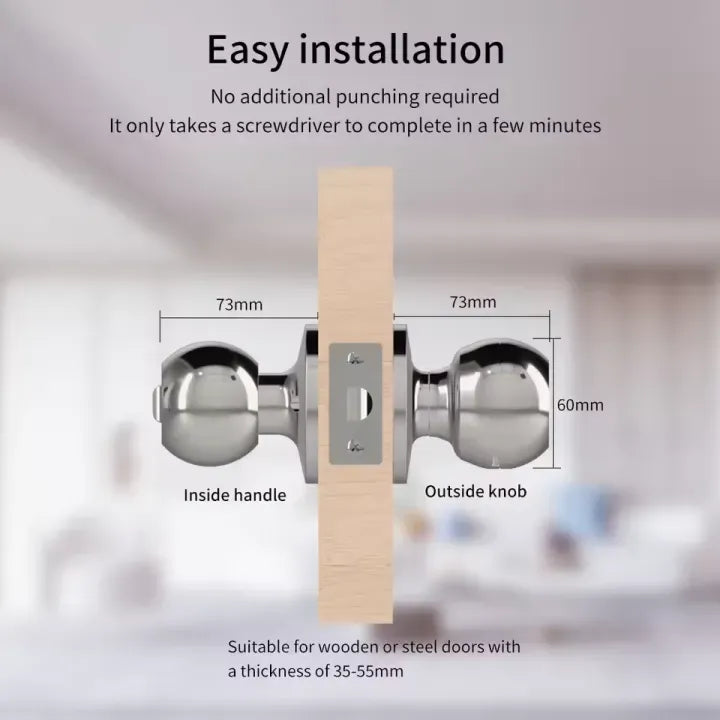Smart Fingerprint Door Lock with Tuya App Control