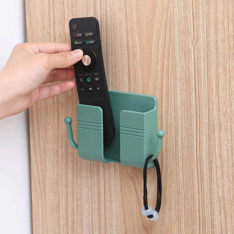 Wall Mounted Phone Charging Holder & Remote Organizer (3 Pcs)