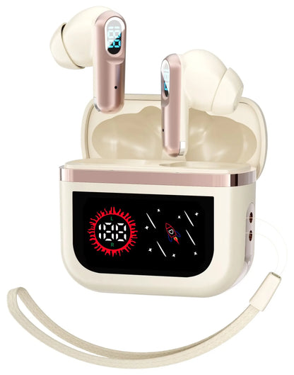 J61 TWS Bluetooth 5.4 LED Gaming Earbuds