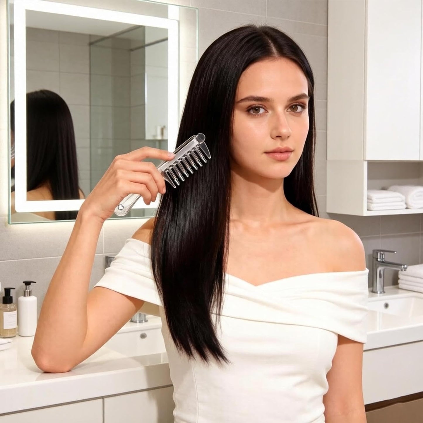 Hair Oil Applicator with Scalp Massager Roller Ball