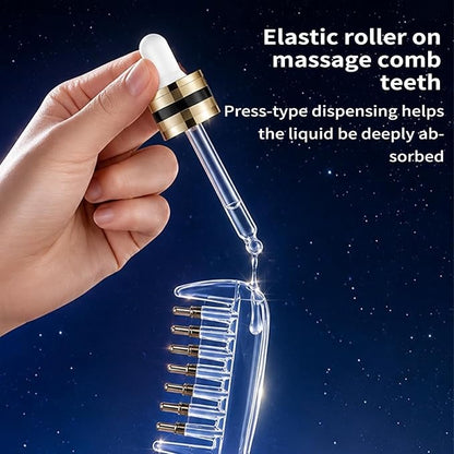 Hair Oil Applicator with Scalp Massager Roller Ball