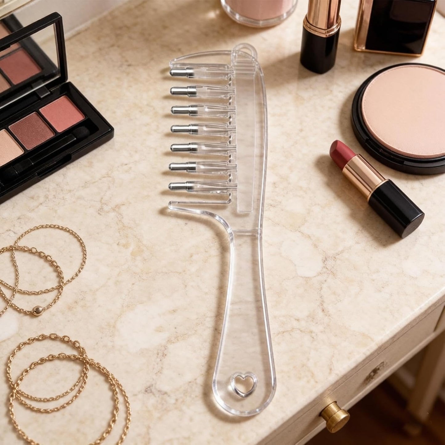 Hair Oil Applicator with Scalp Massager Roller Ball